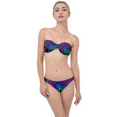 Abstract Piece Color Classic Bandeau Bikini Set by Vaneshop