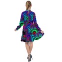 Abstract Piece Color All Frills Chiffon Dress View2