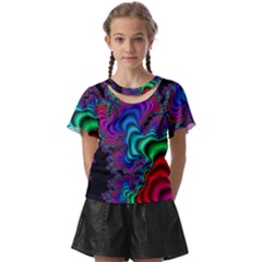 Abstract Piece Color Kids  Front Cut Tee by Vaneshop