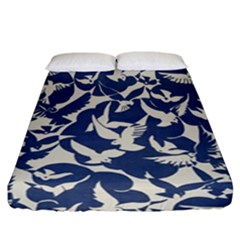 Bird Animal Animal Background Fitted Sheet (California King Size)