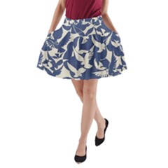 Bird Animal Animal Background A-Line Pocket Skirt