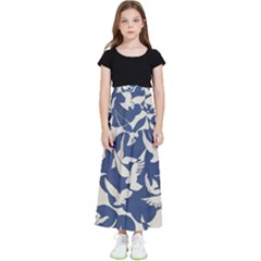 Bird Animal Animal Background Kids  Flared Maxi Skirt