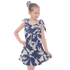 Bird Animal Animal Background Kids  Tie Up Tunic Dress