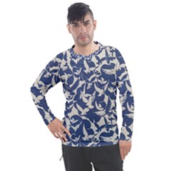 Bird Animal Animal Background Men s Pique Long Sleeve Tee