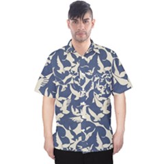 Bird Animal Animal Background Men s Hawaii Shirt