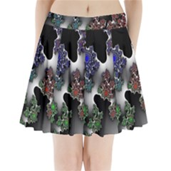 Piece Graphic Pleated Mini Skirt by Vaneshop