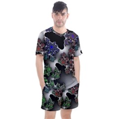 Piece Graphic Men s Mesh Tee and Shorts Set