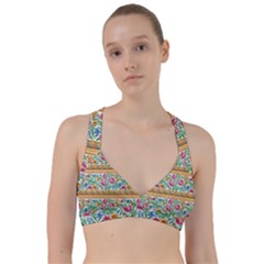 Flower Fabric Design Sweetheart Sports Bra by Vaneshop