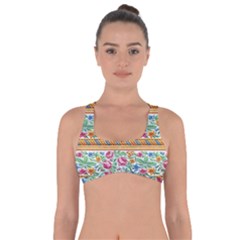 Flower Fabric Design Got No Strings Sports Bra by Vaneshop