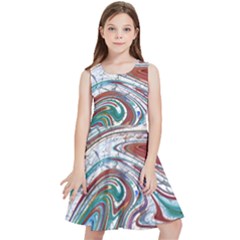 Abstract Background Ornamental Kids  Skater Dress