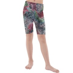 Design Pattern Scarf Gradient Kids  Mid Length Swim Shorts by Vaneshop