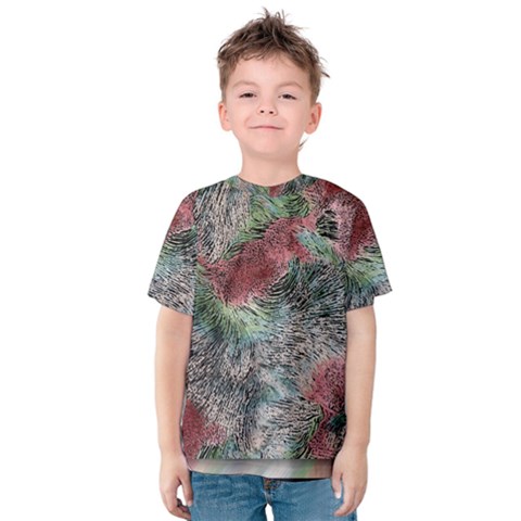 Design Pattern Scarf Gradient Kids  Cotton Tee by Vaneshop