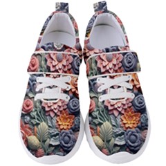 3d Flower Bloom Embossed Pattern Women s Velcro Strap Shoes by Vaneshop