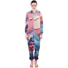 Paper Art Pastel Hooded Jumpsuit (ladies) by Vaneshop