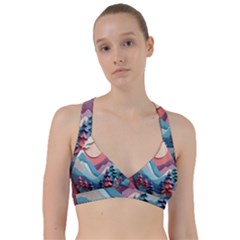 Paper Art Pastel Sweetheart Sports Bra by Vaneshop