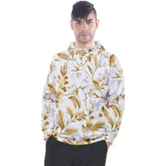 Flowers Gold Floral Men s Pullover Hoodie