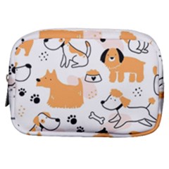 Seamless Pattern Of Cute Dog Puppy Cartoon Funny And Happy Make Up Pouch (small) by Wav3s