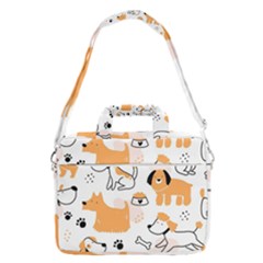 Seamless Pattern Of Cute Dog Puppy Cartoon Funny And Happy Macbook Pro 16  Shoulder Laptop Bag by Wav3s