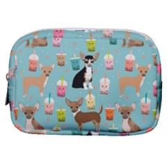 Chihuahua Bubble Kawaii Boba Tea Cute Dog Make Up Pouch (small) by Wav3s