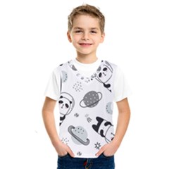 Panda Floating In Space And Star Kids  Basketball Tank Top by Wav3s