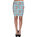 Corgis On Teal Bodycon Skirt View1