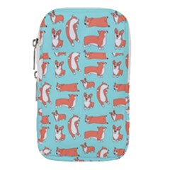 Corgis On Teal Waist Pouch (small) by Wav3s