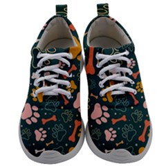 Dog Paw Colorful Fabrics Digitally Mens Athletic Shoes