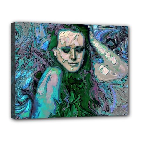 Alphonse Woman Canvas 14  X 11  (stretched) by MRNStudios