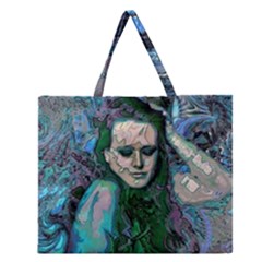 Alphonse Woman Zipper Large Tote Bag by MRNStudios