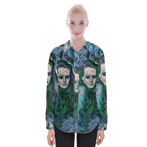 Alphonse Woman Womens Long Sleeve Shirt by MRNStudios