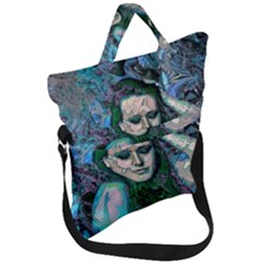 Alphonse Woman Fold Over Handle Tote Bag by MRNStudios