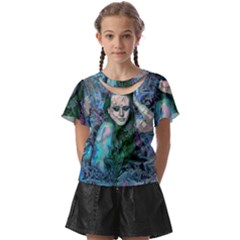 Alphonse Woman Kids  Front Cut Tee by MRNStudios