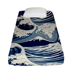 Japanese Wave Pattern Fitted Sheet (Single Size)