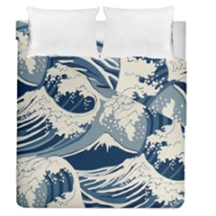 Japanese Wave Pattern Duvet Cover Double Side (Queen Size)