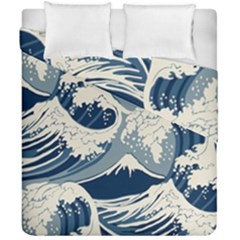 Japanese Wave Pattern Duvet Cover Double Side (California King Size)