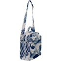 Japanese Wave Pattern Crossbody Day Bag View2
