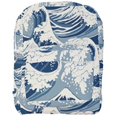 Japanese Wave Pattern Full Print Backpack