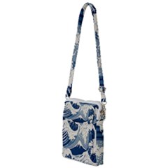 Japanese Wave Pattern Multi Function Travel Bag by Wav3s