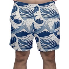 Japanese Wave Pattern Men s Shorts