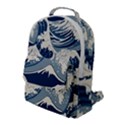 Japanese Wave Pattern Flap Pocket Backpack (Large) View1