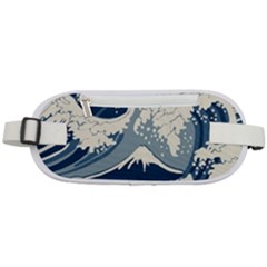 Japanese Wave Pattern Rounded Waist Pouch by Wav3s