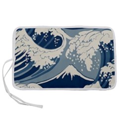 Japanese Wave Pattern Pen Storage Case (M)