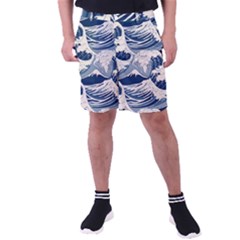 Japanese Wave Pattern Men s Pocket Shorts