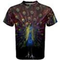 Peacock Feathers Men s Cotton Tee View1
