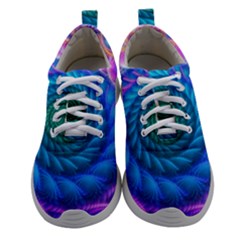 Peacock Feather Fractal Women Athletic Shoes