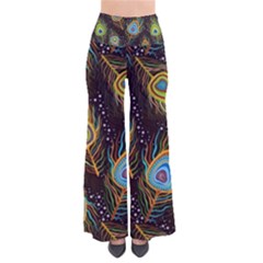 Pattern Feather Peacock So Vintage Palazzo Pants by Wav3s