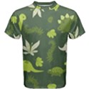 Cute Dinosaur Pattern Men s Cotton Tee View1