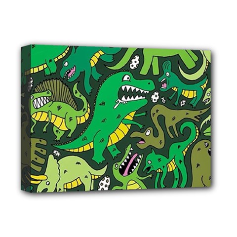 Dino Kawaii Deluxe Canvas 16  X 12  (stretched)  by Wav3s
