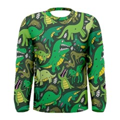 Dino Kawaii Men s Long Sleeve Tee by Wav3s