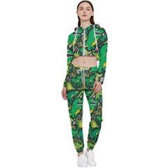 Dino Kawaii Cropped Zip Up Lounge Set by Wav3s